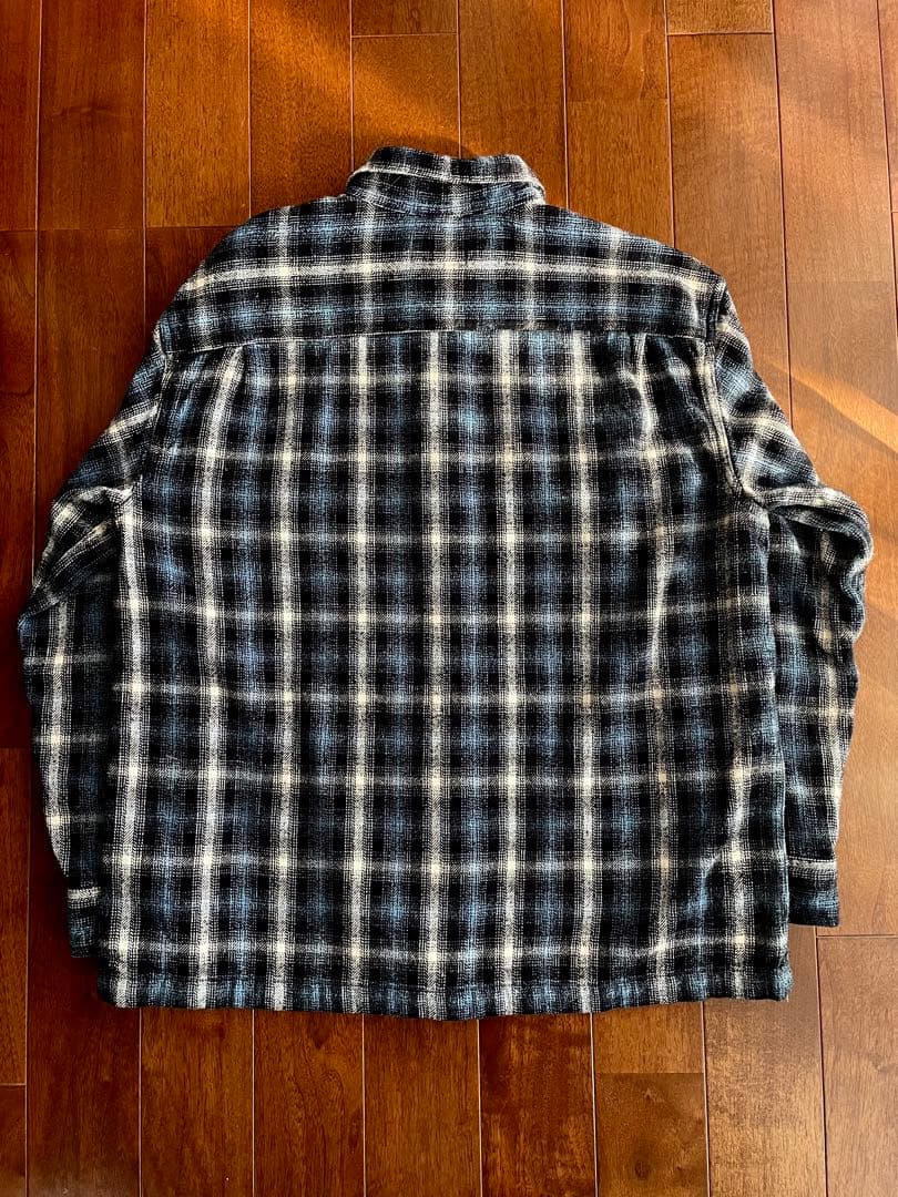 トップス ST JOHN'S BAY OMBRE CHECK FLANNEL SHIRT