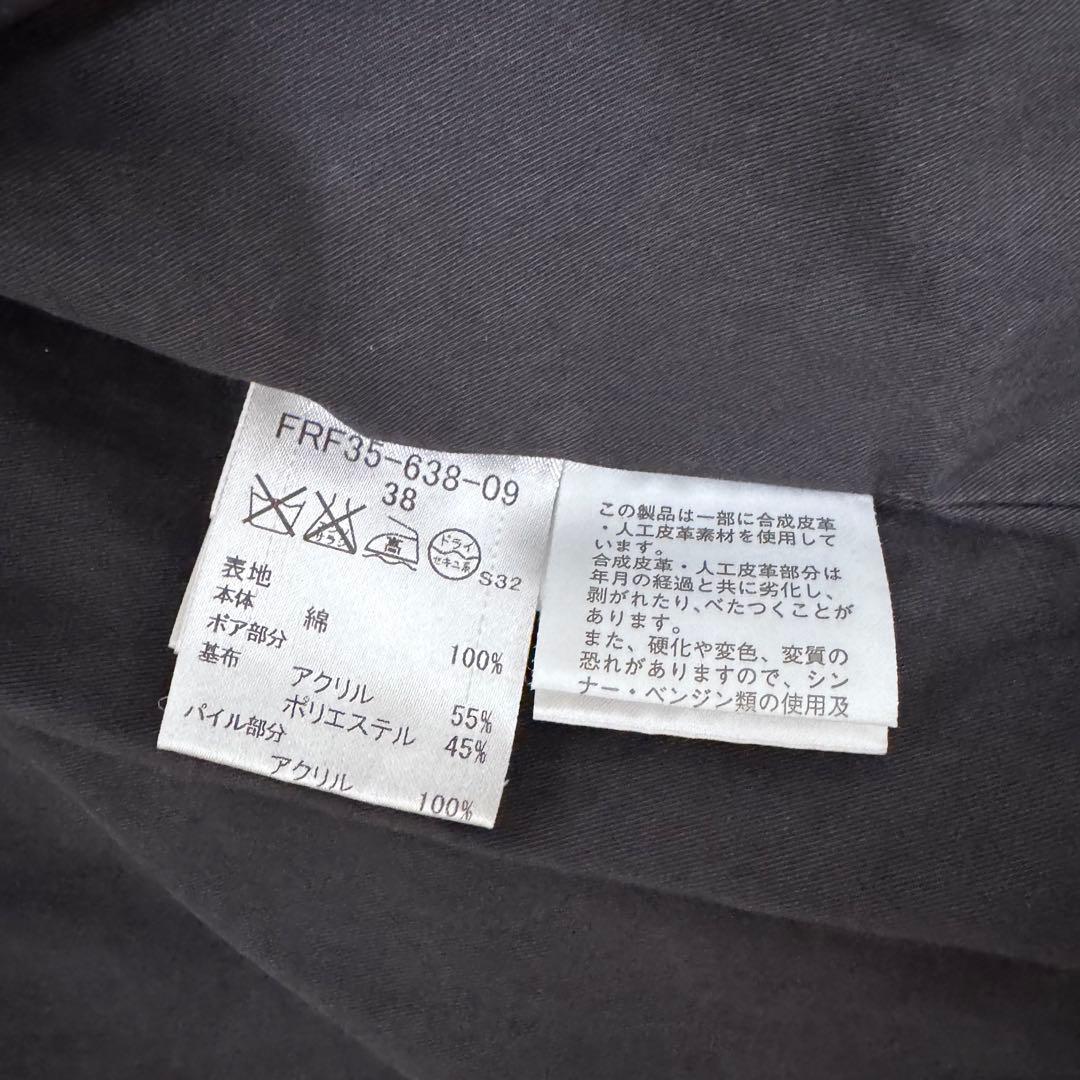 【極美品✴︎】バーバリーブルーレーベル ナポレオンコート ボア グレー Mサイズ