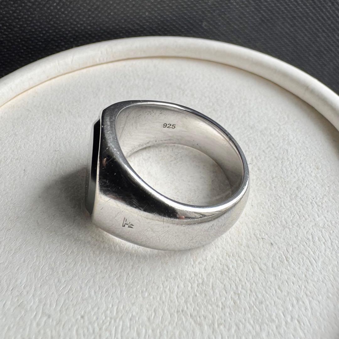 【希少サイズ】トムウッド/ブラックオニキス/オーバル/サイズ60(約20号)