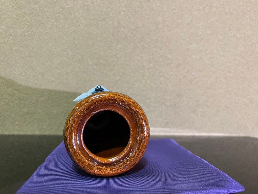 GACHAN様　文化勲章　十代大樋長左衛門　掛花入　蓋置