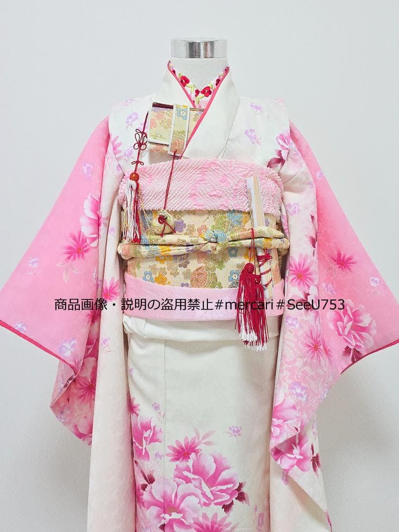 七五三　7歳　ひさかたろまん　ブランド　着物　セット　女の子 *c64