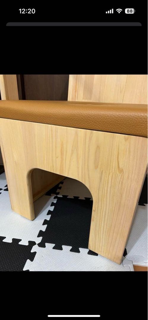 週末値下げ！美品　エステ　よもぎ蒸し　専用椅子　チェア　木製