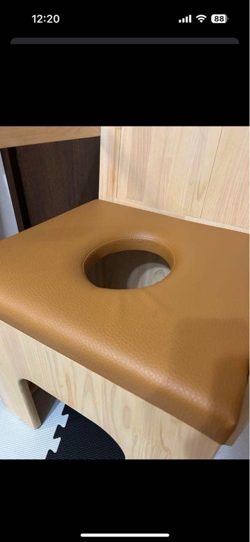 週末値下げ！美品　エステ　よもぎ蒸し　専用椅子　チェア　木製