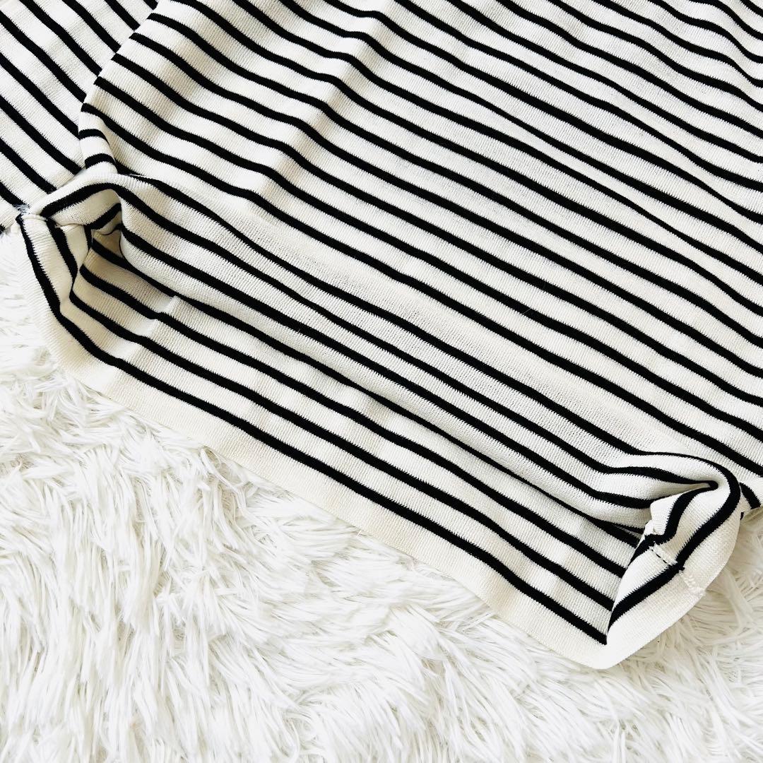 アパルトモン ドゥーズィエムクラス 22AW ボーダータートルネックニット