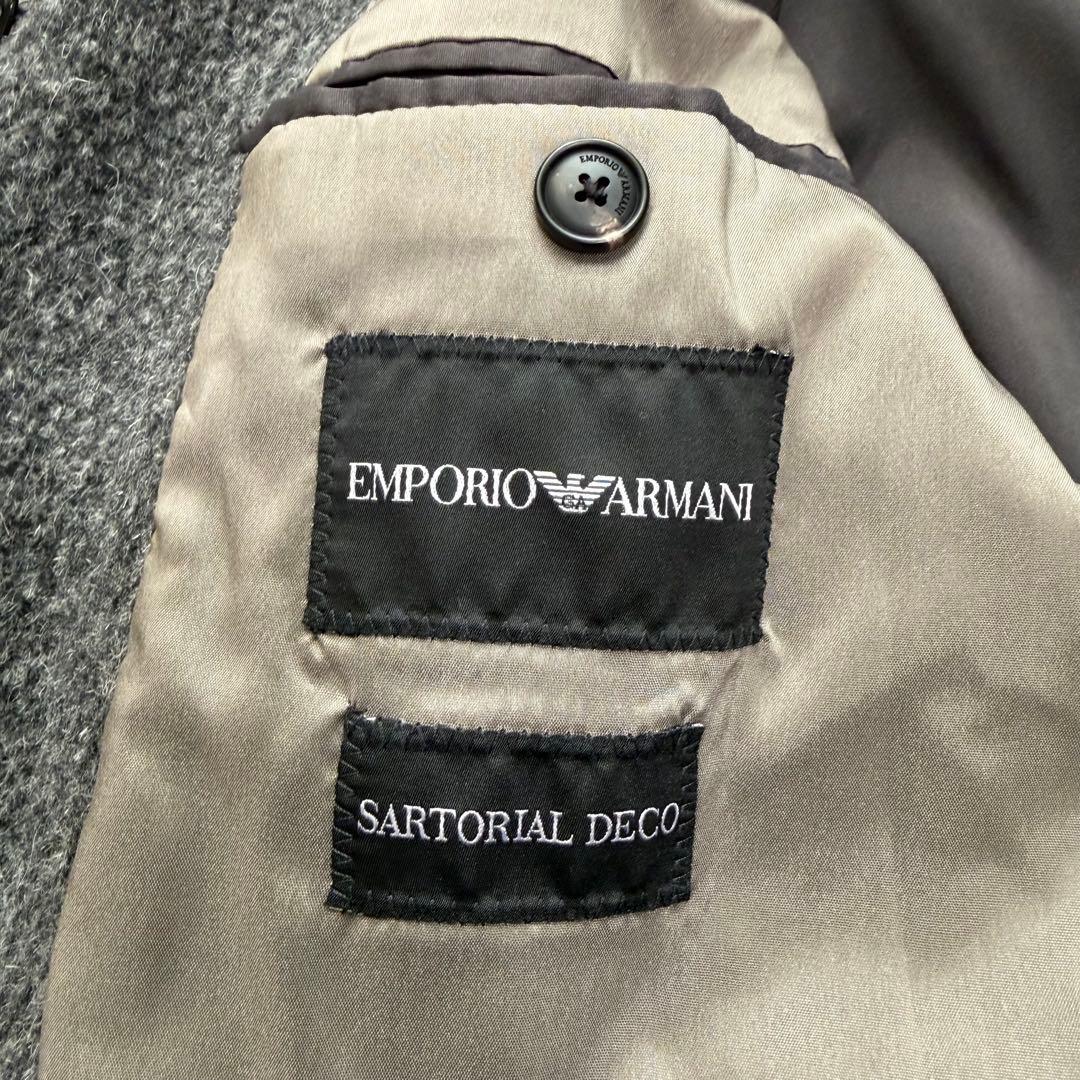 近年極美品XLサイズ相当　エンポリオアルマーニ　チェスターコート　アルパカ