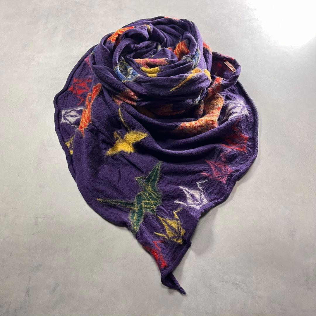 KAPITAL 折鶴 縮絨 マフラー スヌード ストール キャピタル