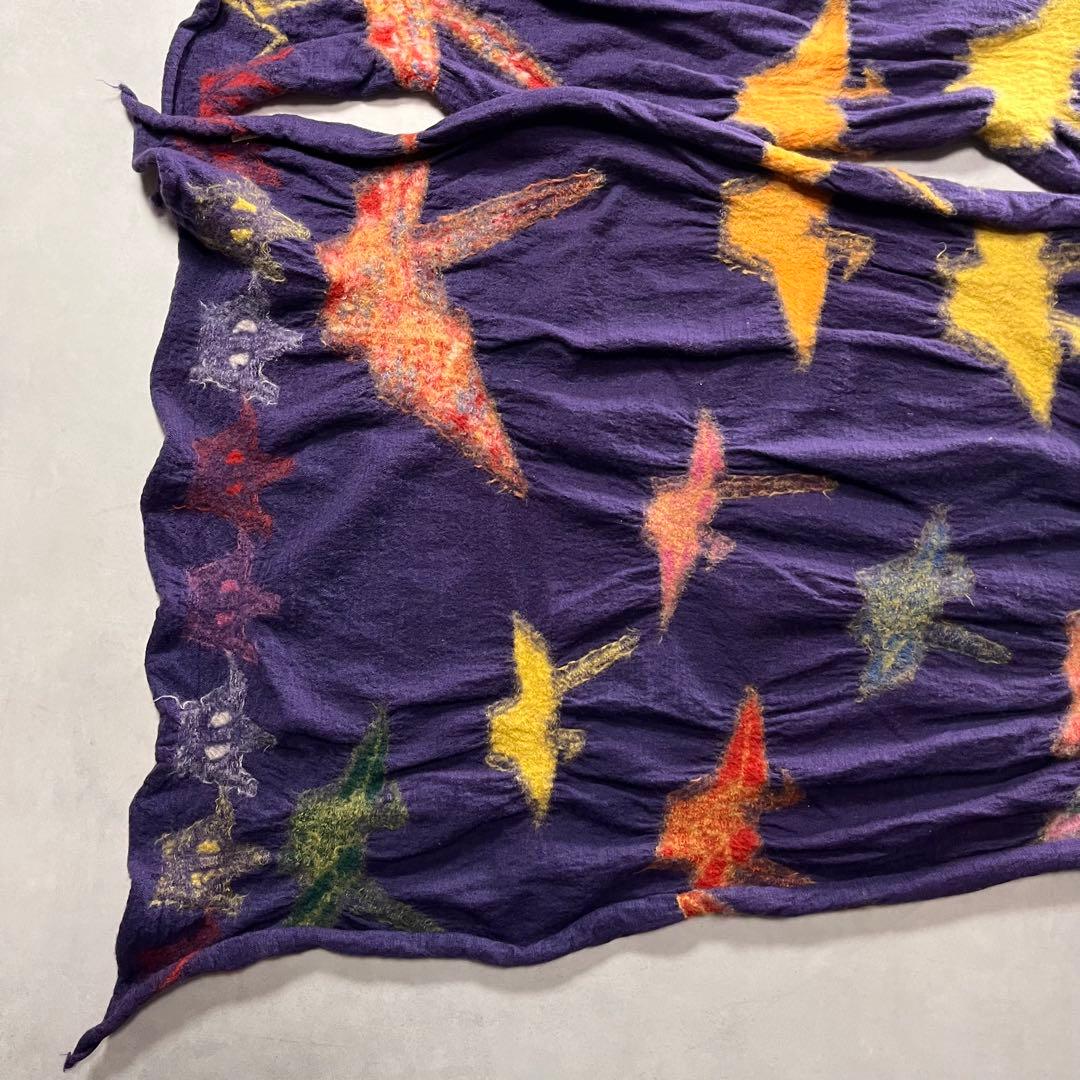 KAPITAL 折鶴 縮絨 マフラー スヌード ストール キャピタル