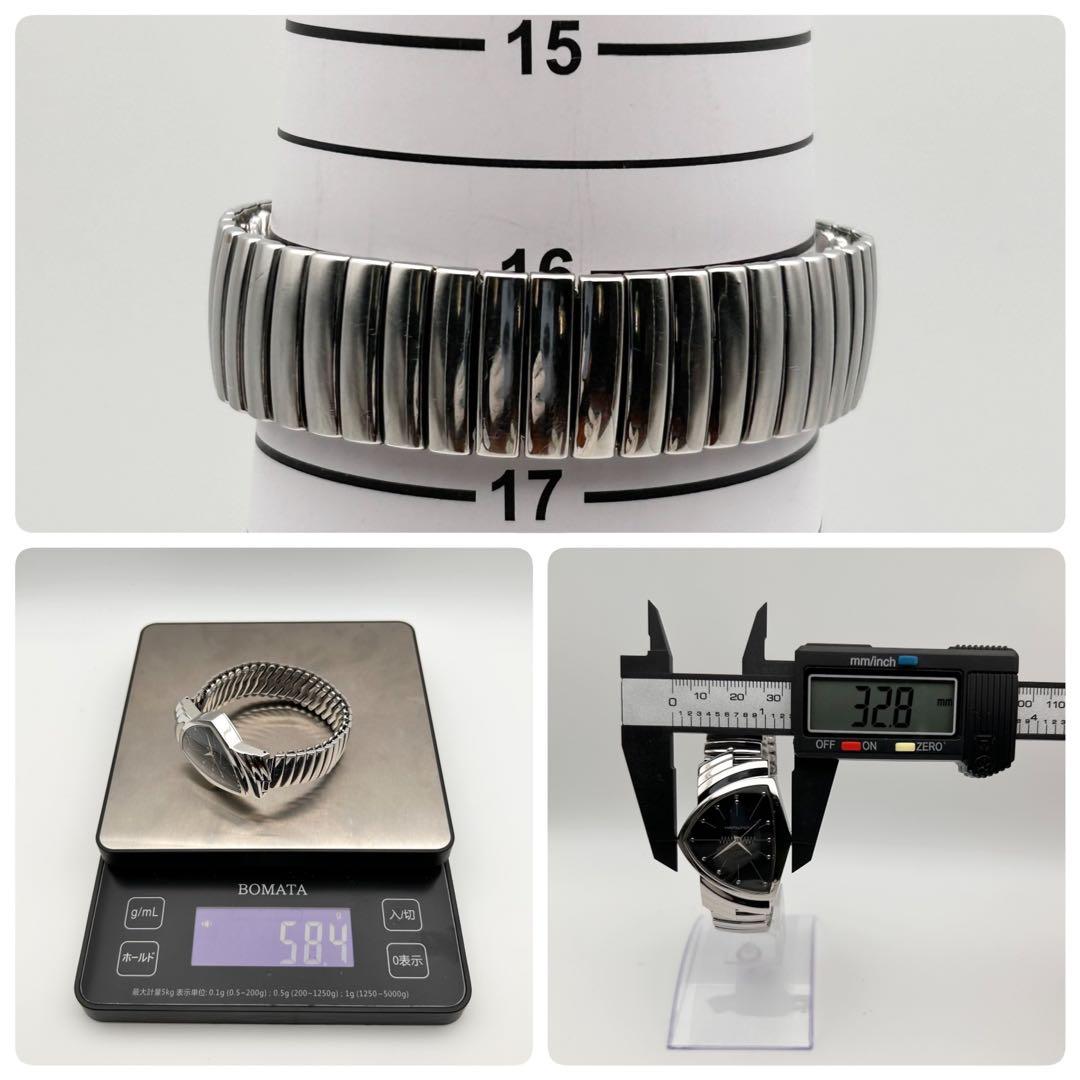 【稼働】Hamilton ベンチュラ メンズ H244110 蛇腹ベルト