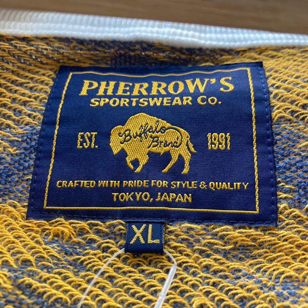 フェローズ PHERROW’S コットンジャガードカーディガン　サイズXL