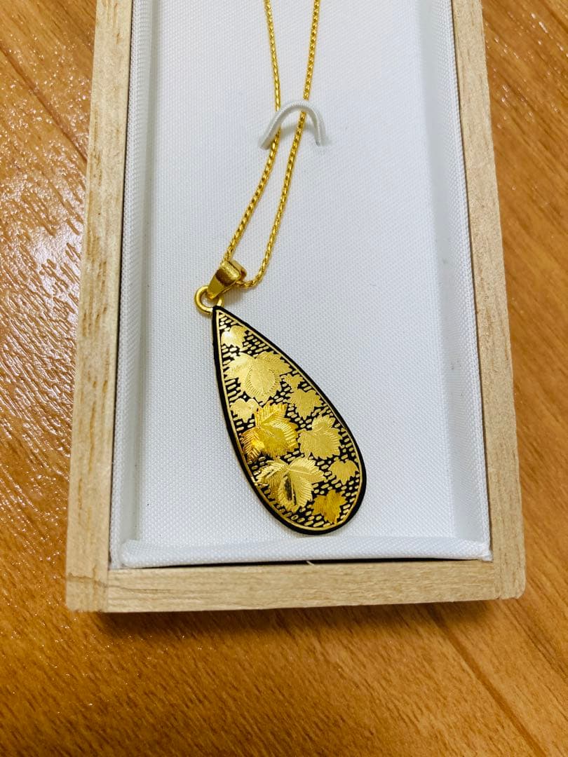 京の象嵌　ネックレス　純金使用