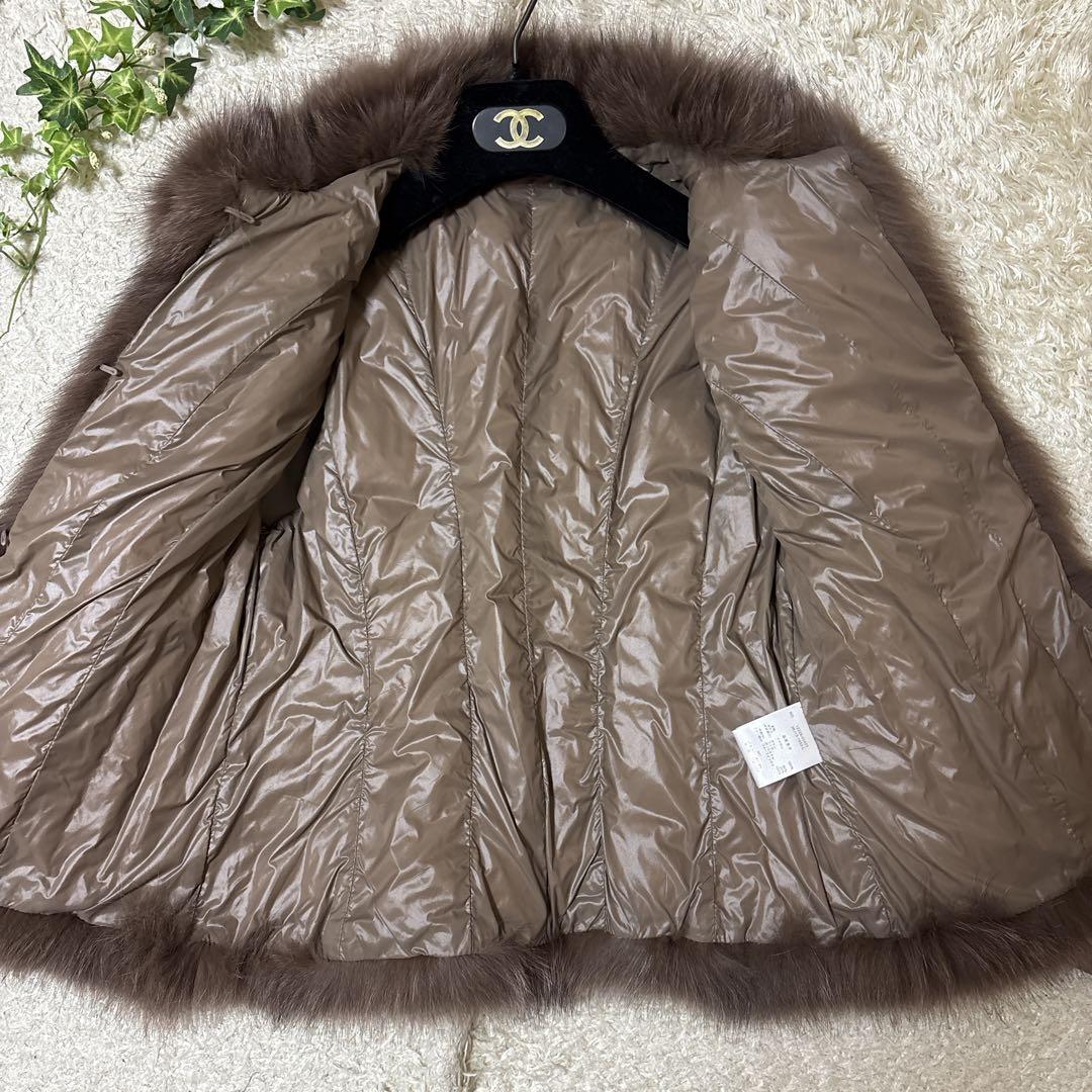 はなみん　Cara ラムレザージャケット ファーダウンベスト フォックス