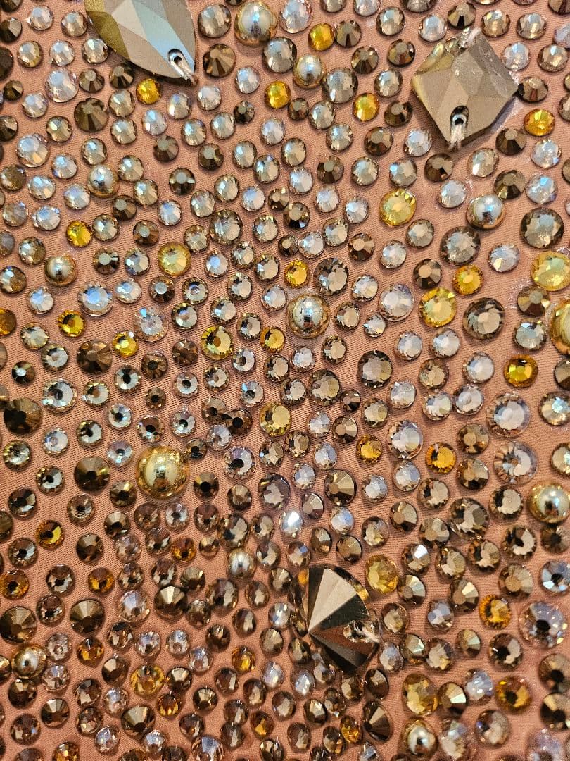 【新品未使用2025年10月購入】社交ダンス ラテンルンバ用ドレス（MLサイズ）