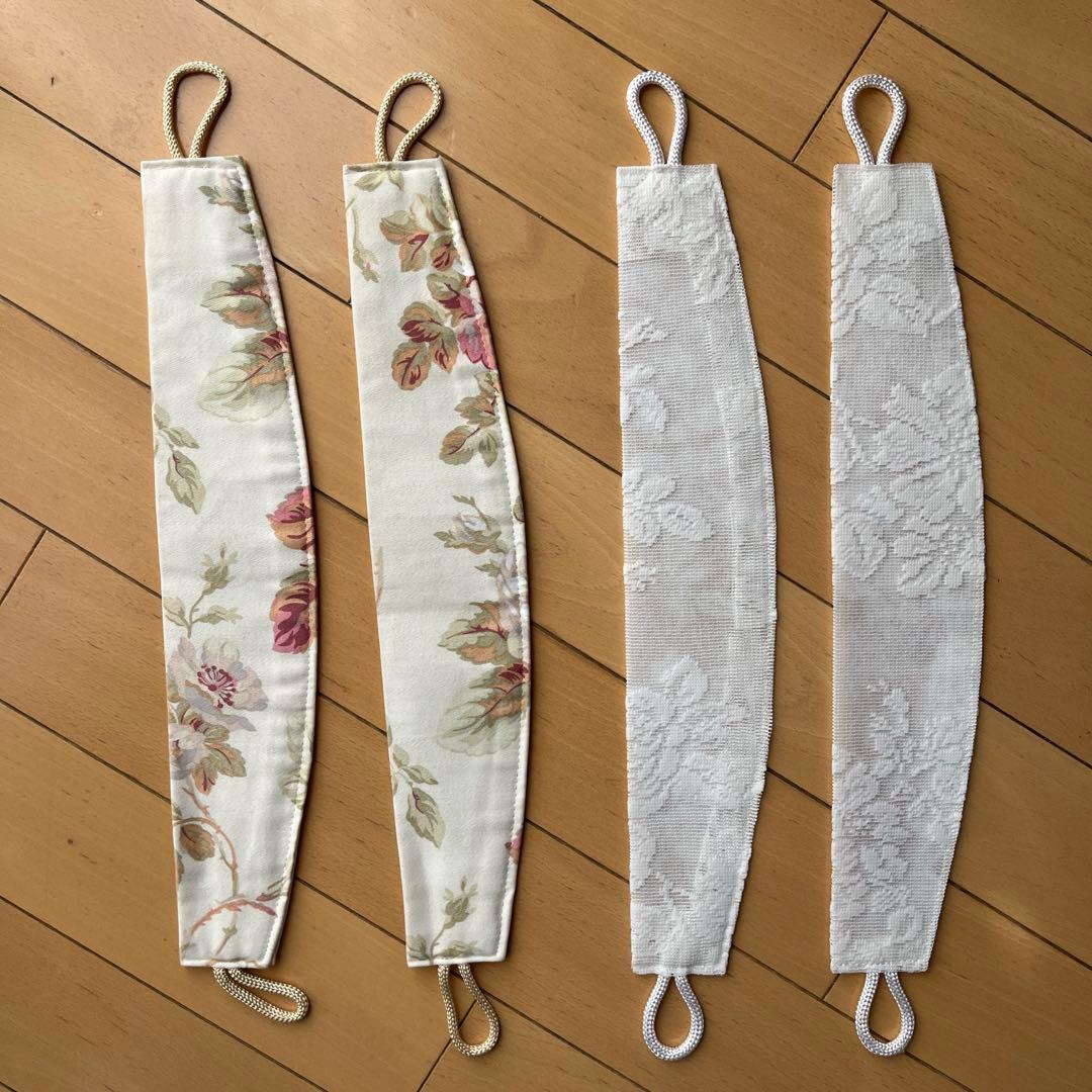 ローラアシュレイ　アンジェリカ　 オーダーカーテン　厚地&レース　2枚組セット