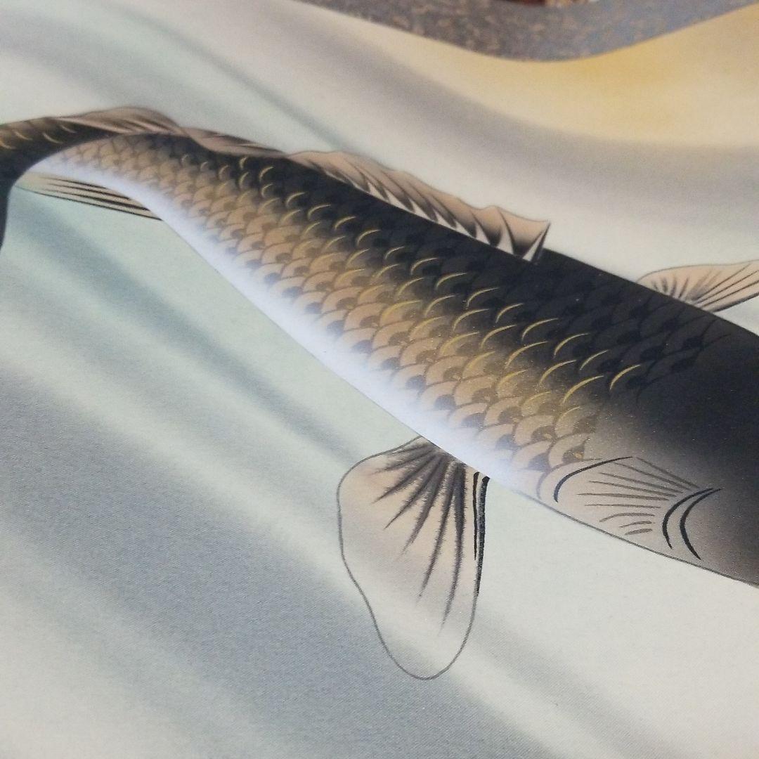 掛け軸鯉の滝登り