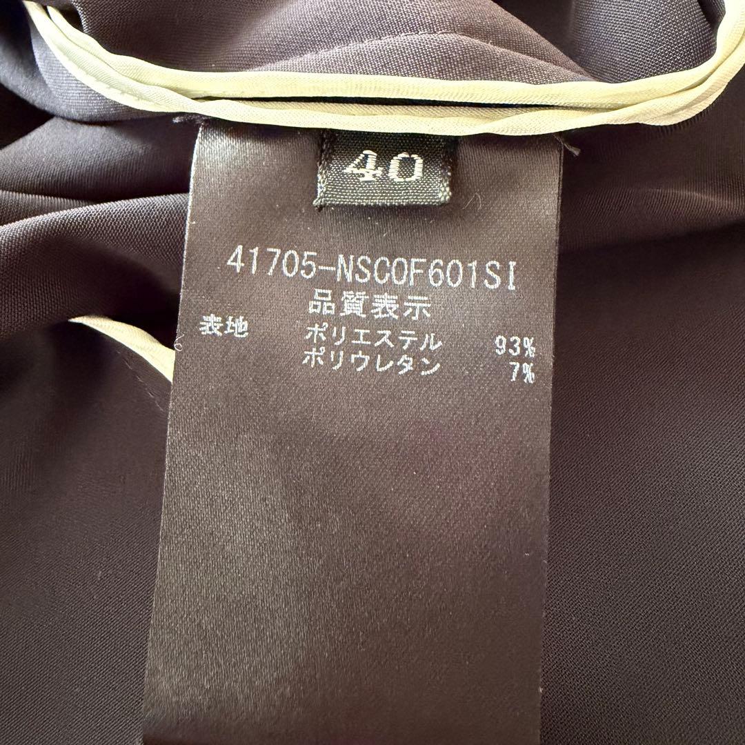 美品　フォクシーニューヨーク ケンジントレンチコート ミッドナイトブルー　40