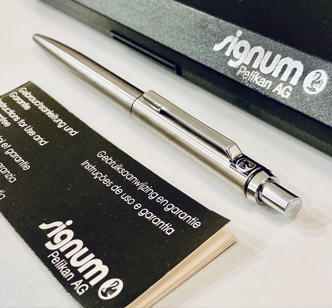 ドイツ製◆ペリカン 高級ボールペン シグナム　1980sPelikan シルバー