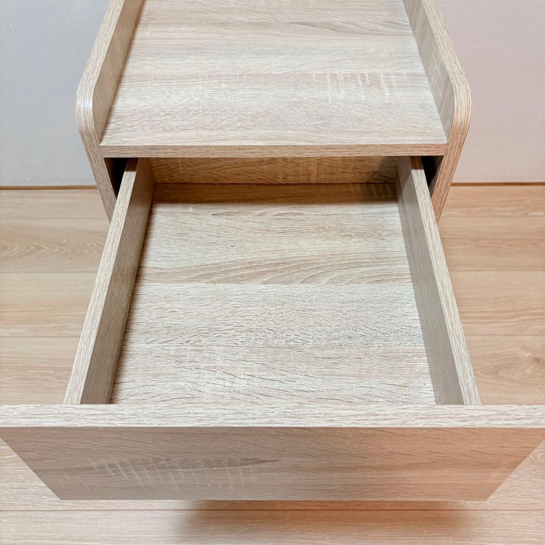 【2025年購入/美品】LOWYAナチュラルウッド ワゴン キャビネット