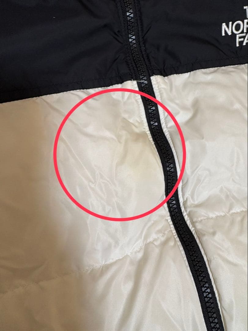 ノースフェイス HYBRID DOWN BALL レディースM 90 白黒