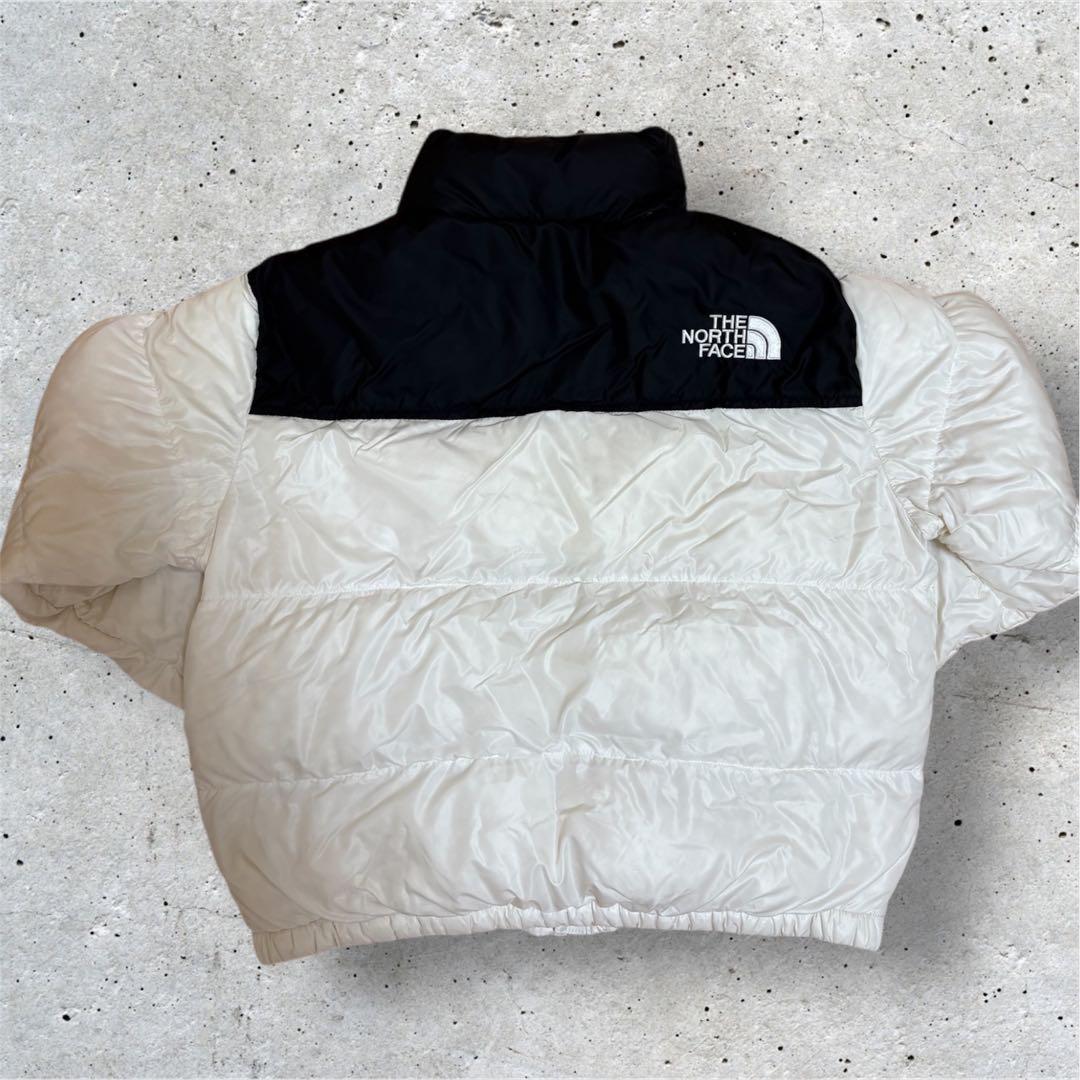ノースフェイス HYBRID DOWN BALL レディースM 90 白黒