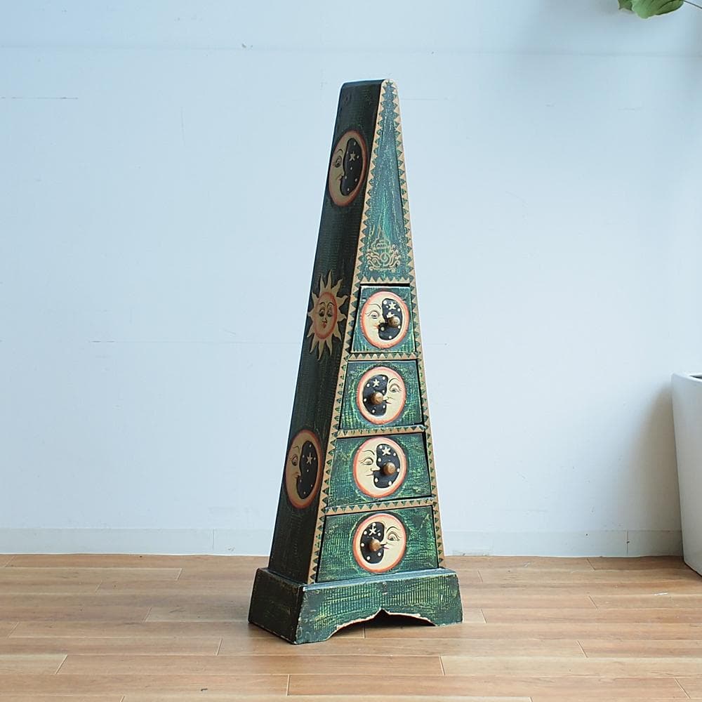 バリ島 スーベニア 三角チェスト 民芸品 アジアン雑貨 珍品