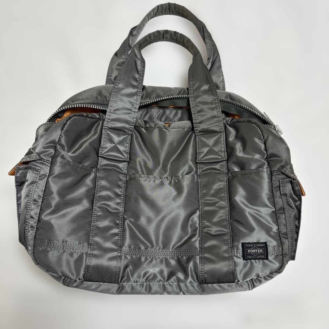 PORTER TANKER BOSTON BAG (L) シルバーグレー