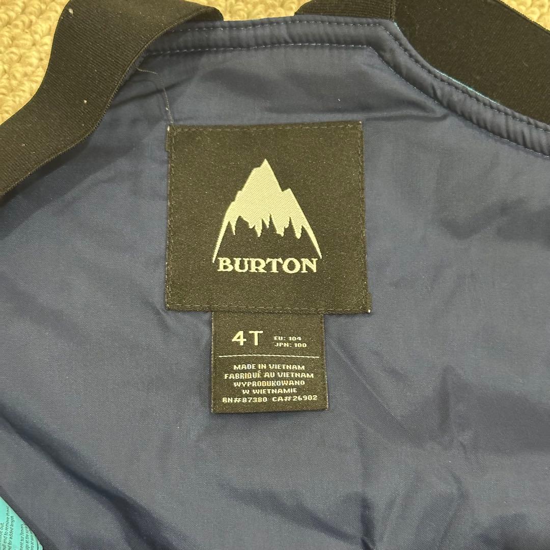 Burton バートン　キッズスノーボードウェア　トドラー　4T ゴーグル付き
