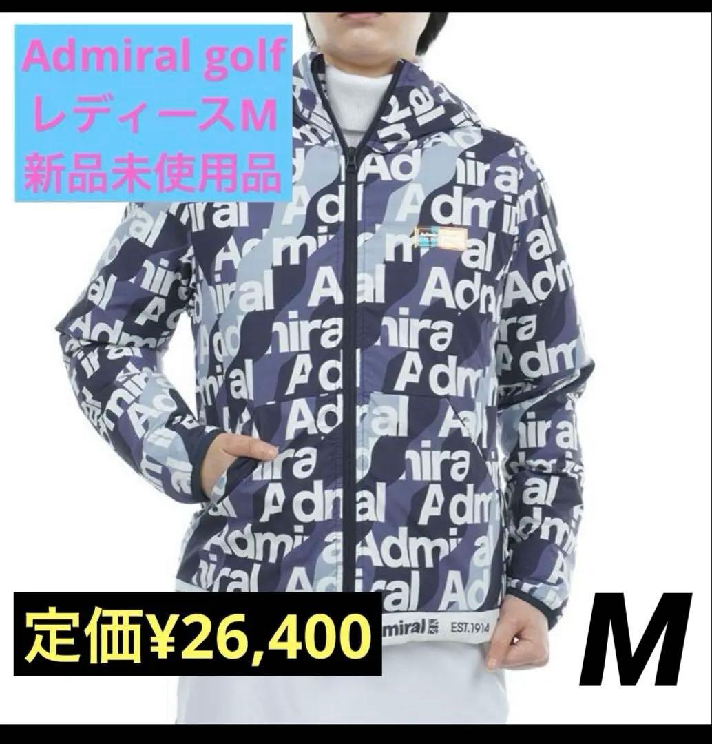 新品ADMIRAL GOLF 軽量パデッドストレッチフーデッドジャケット