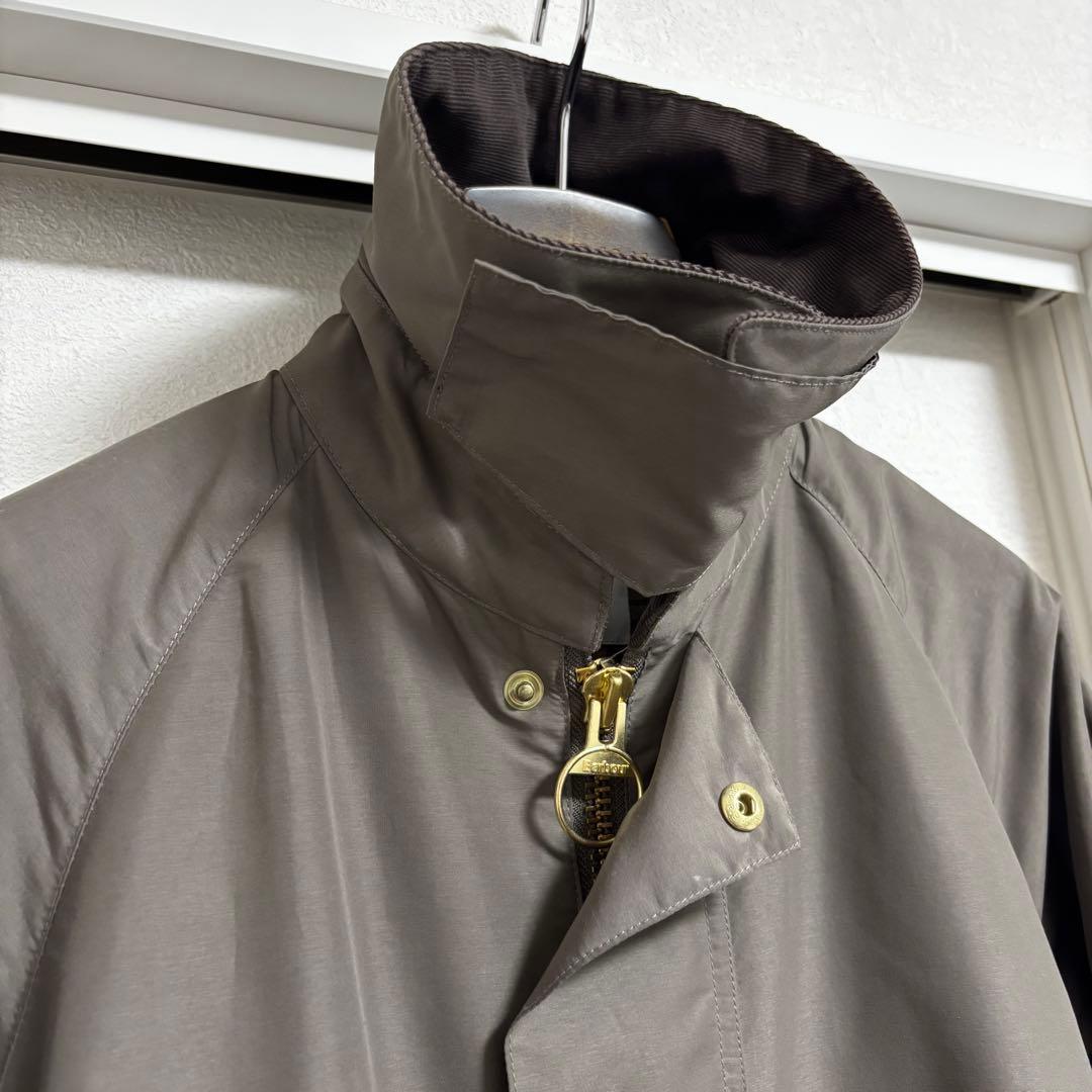 【別注】Barbour×EDIFICE BURGHLEYステンカラーコート 36