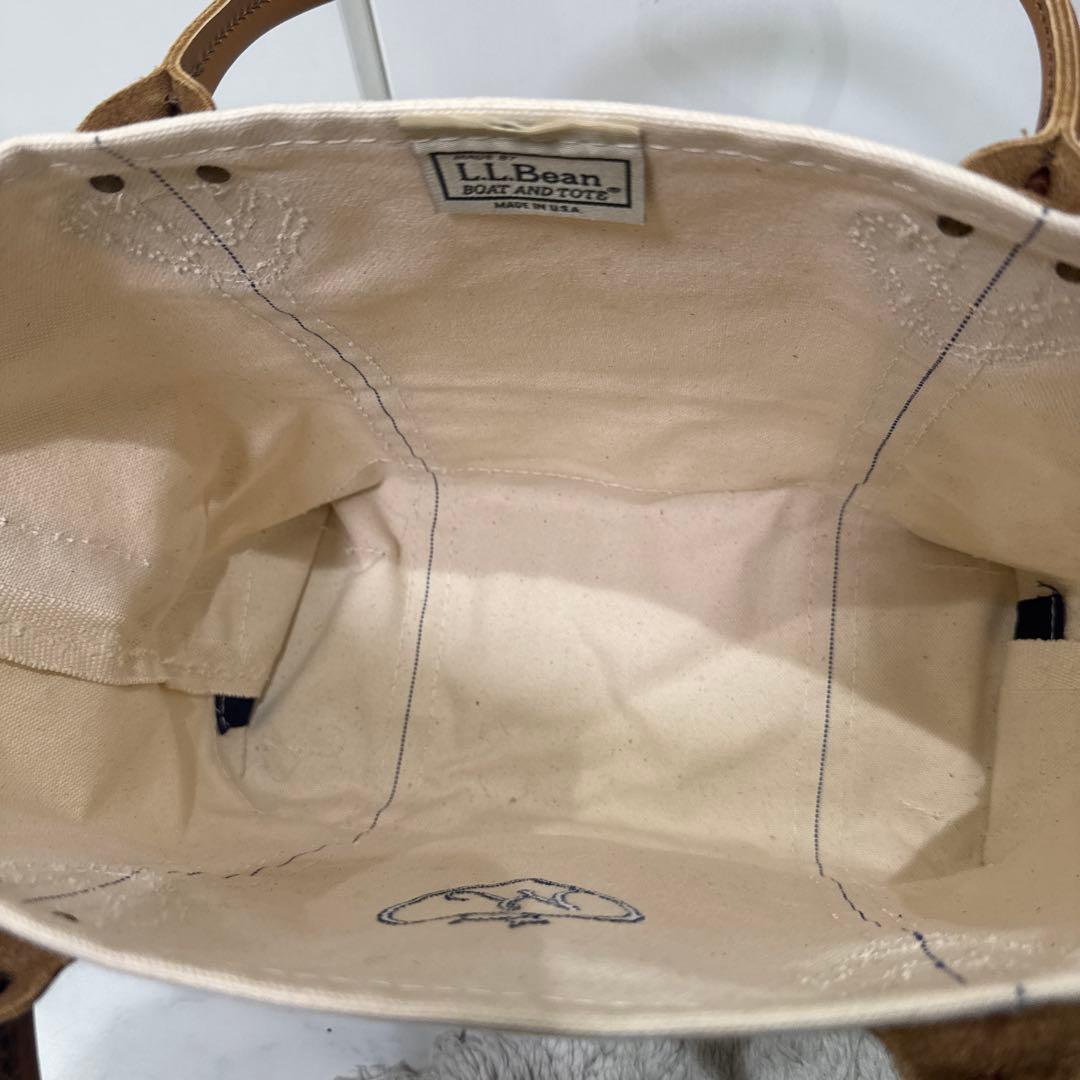 L.L.Bean エルエルビーン トートバッグ ネイビー　レザーハンドル
