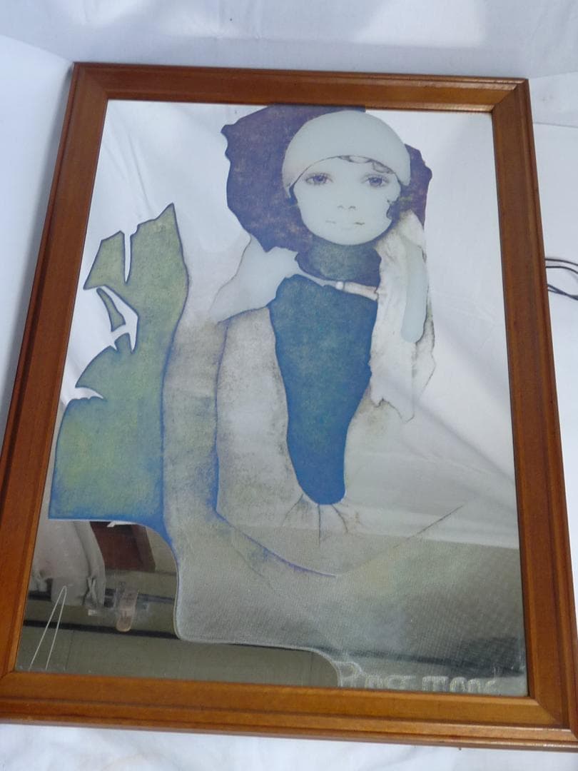 アートデザイン IRA Roberts カンサイグラス 1978年ミラー壁掛け鏡