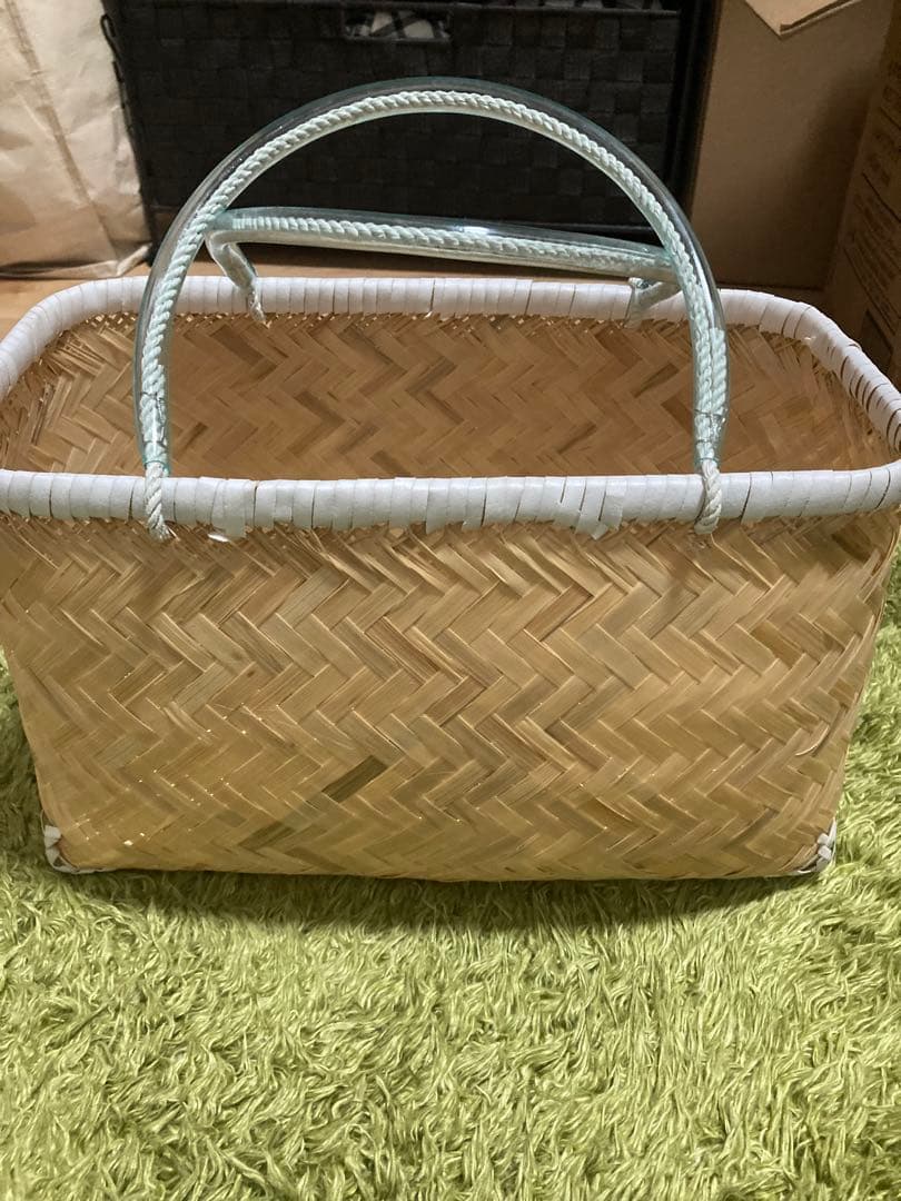 昭和レトロ。市場かばん。お買い物かばん