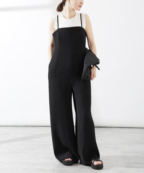 VERMEIL par iena 新品 ストレッチダブルクロス オールインワン