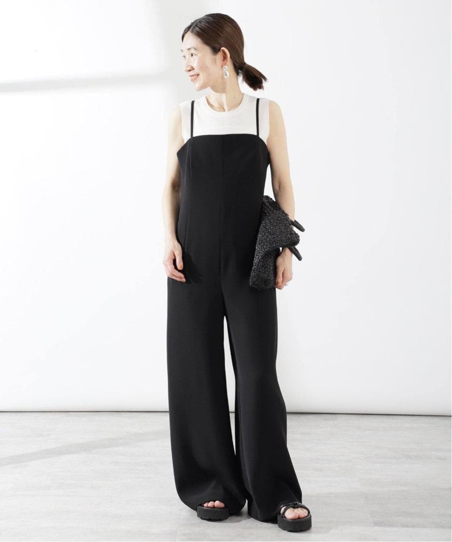 VERMEIL par iena 新品 ストレッチダブルクロス オールインワン