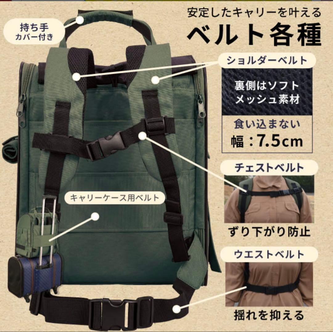 3WAYタッチイン リュック パノラマビュー ランドキャリー