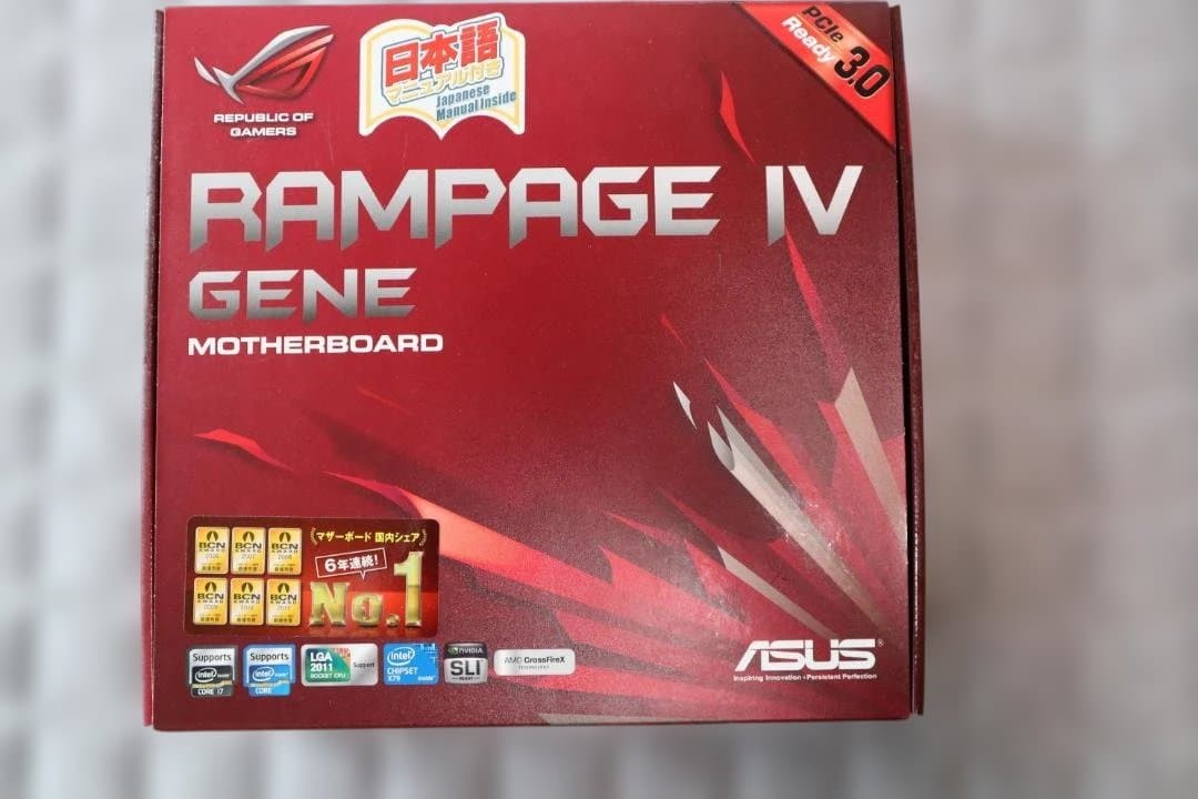 ASUS RAMPAGE IV GENE マザーボード＋CPU+メモリ＋クーラー