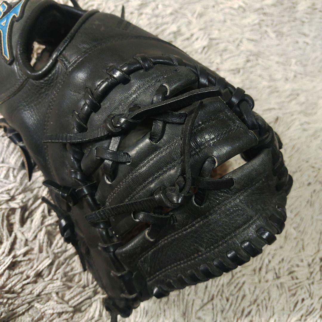 【ファーストミット】mizuno　軟式野球　グローブ　ブラック　一般