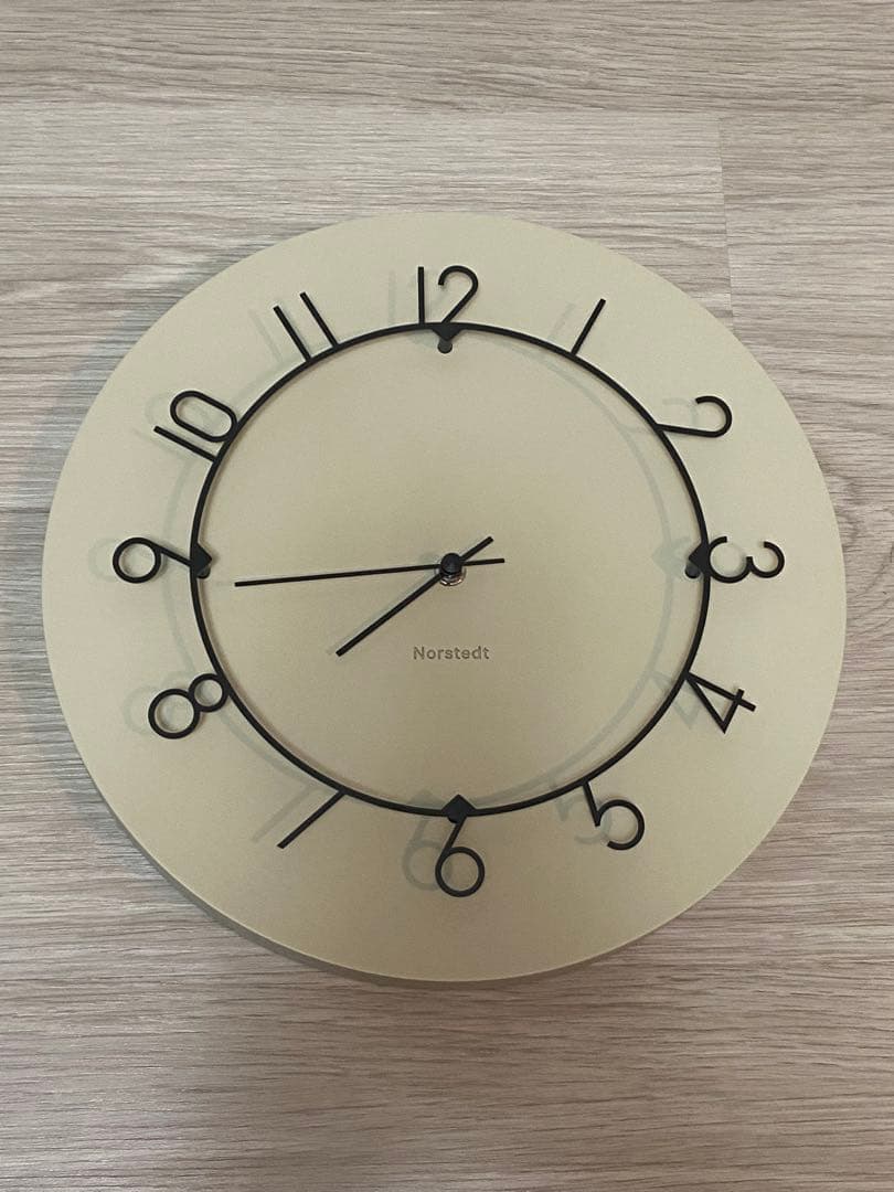 インターフォルム　 ルウ Luu 壁掛け時計 ベージュ