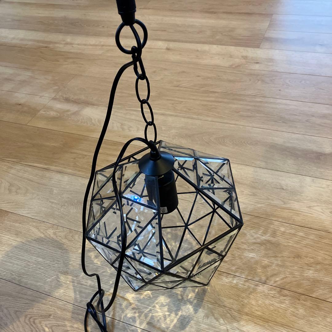 美品　tramonto トラモント　シーリングライト　吊り下 クリスタル　e26