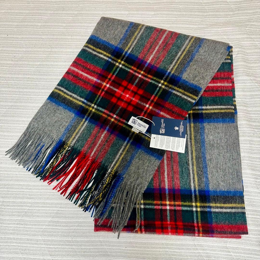 ジョンストンズ カシミア 大判ストール マフラー グレースチュワート［即発］