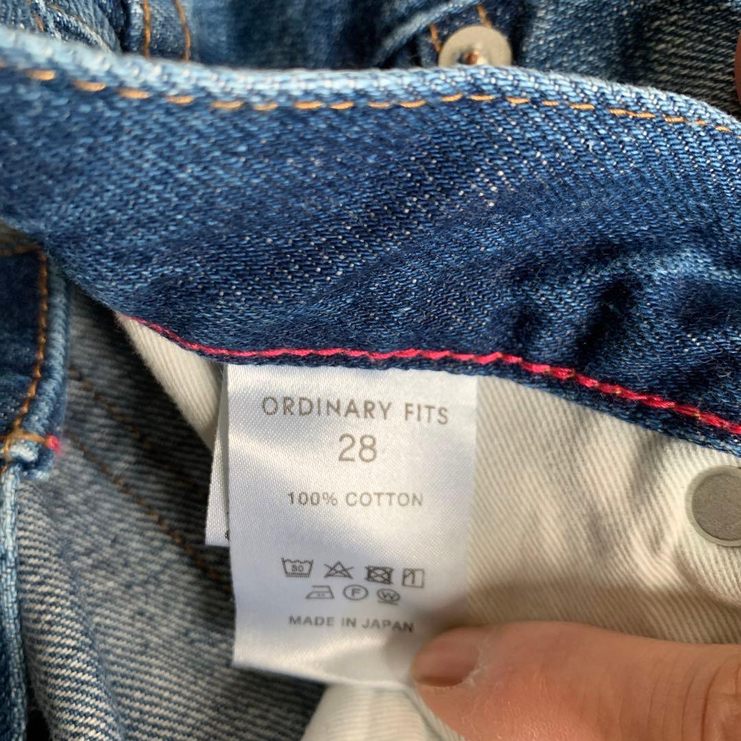 オーディナリーフィッツ　ルーズアンクルデニムパンツ