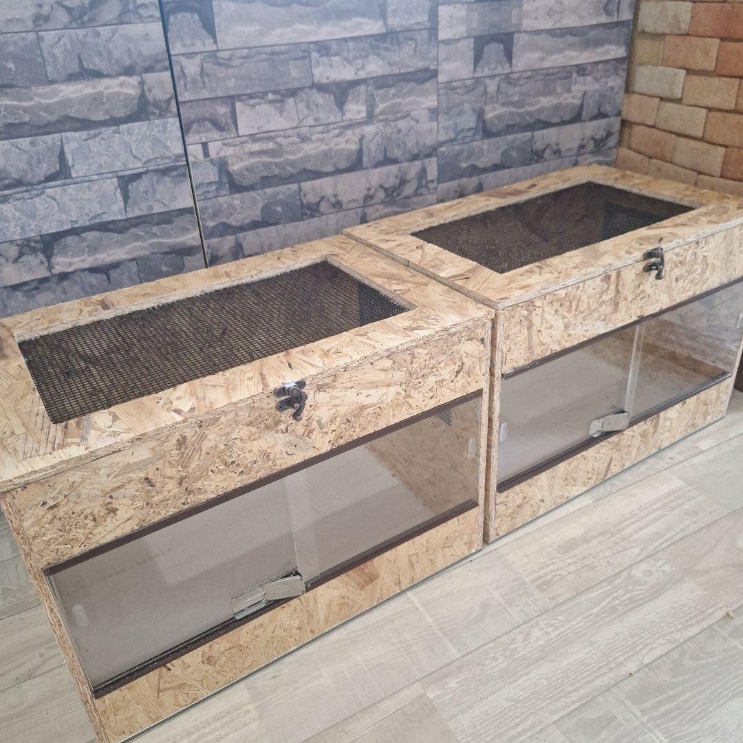 【本日まで】コスパ重視！OSB木製ケージ(未使用)2個セット