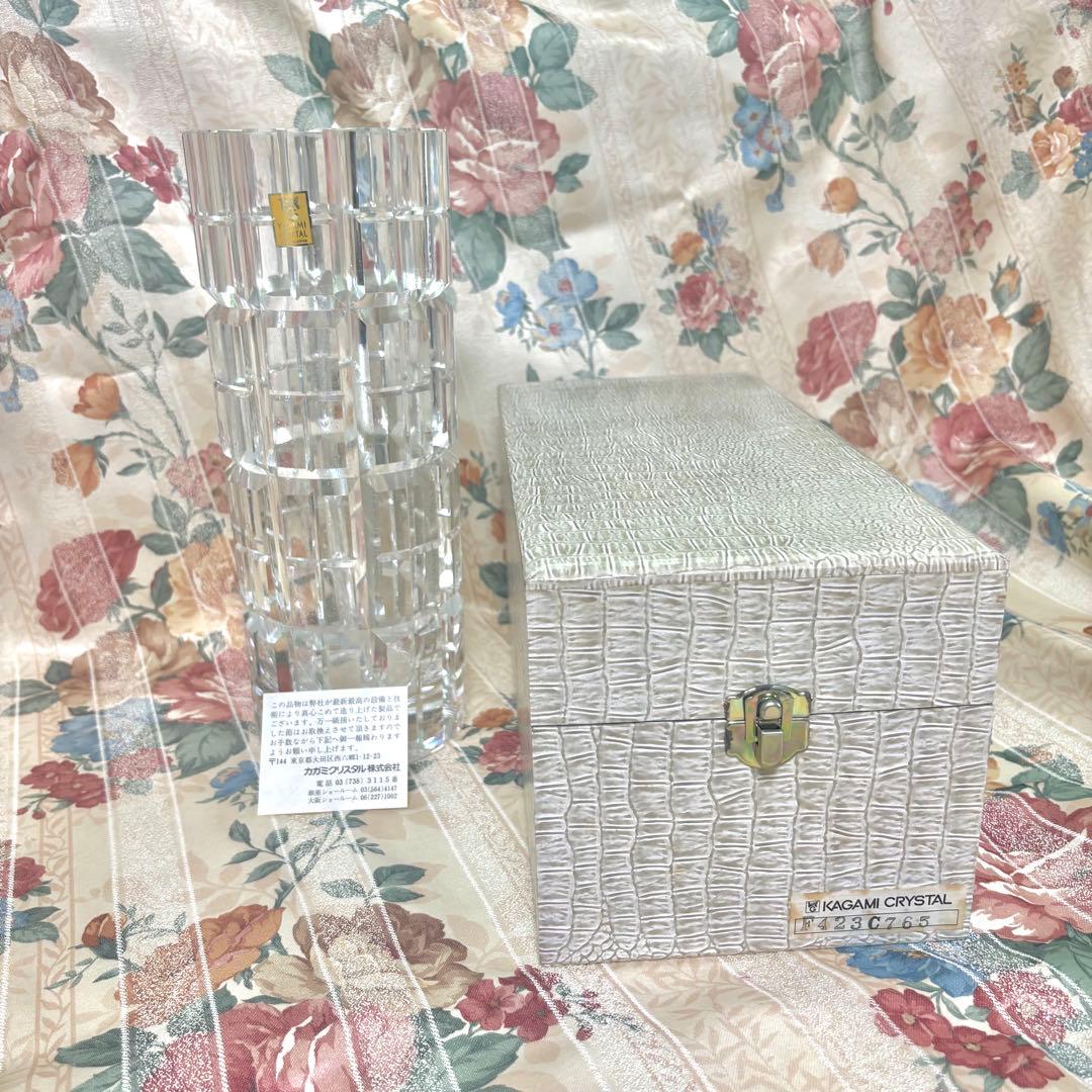 ★1点限り★ カガミクリスタル　KAGAMI CRISTAL 花瓶