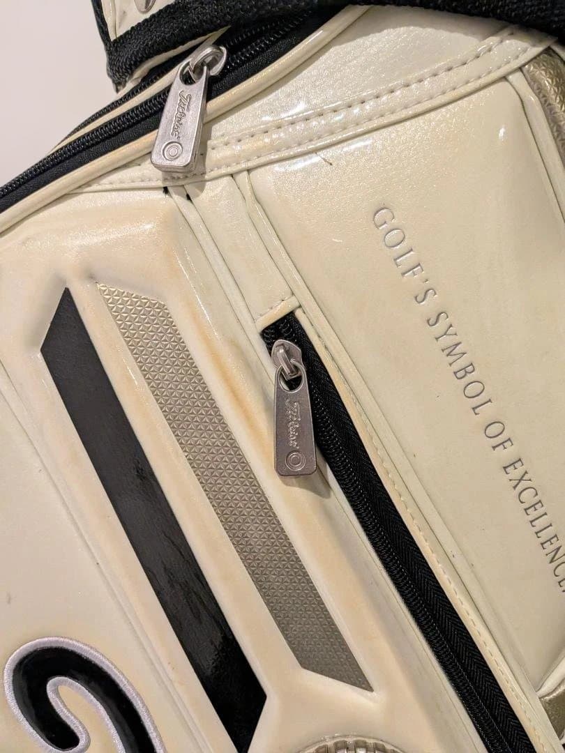 Titleistキャディバッグ CB610WT ホワイト/ブラック ツアーモデル