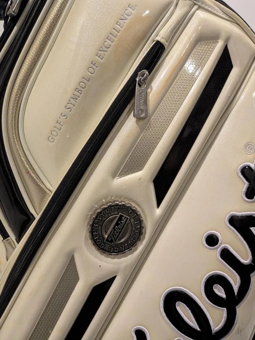 Titleistキャディバッグ CB610WT ホワイト/ブラック ツアーモデル