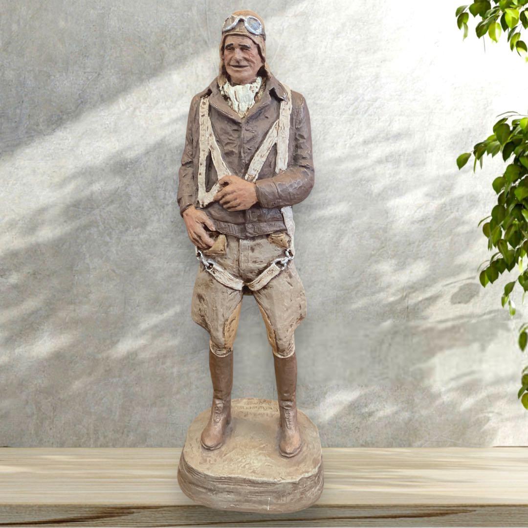 アメリカンインテリア　マイケルガーマン作　彫刻 アンティーク