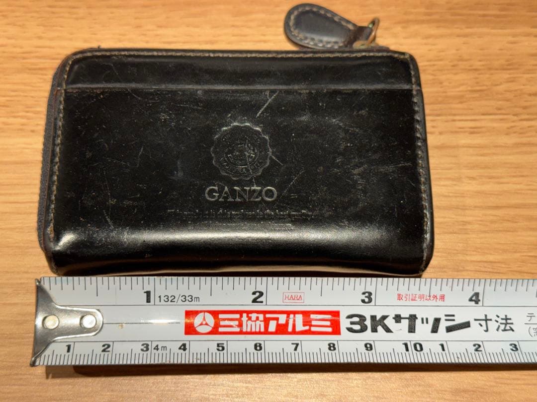 GANZO 艶あり ブラック　本革レザー ケース