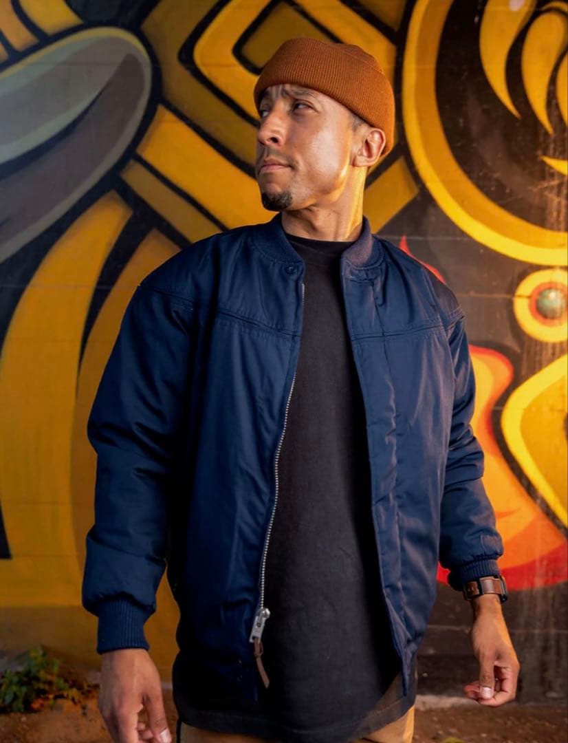 DERBY OF SAN FRANCISCO JACKET ネイビーSサイズ