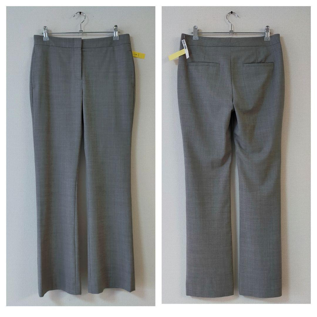 現行タグ　theory　ノーカラー　パンツスーツ　セットアップ