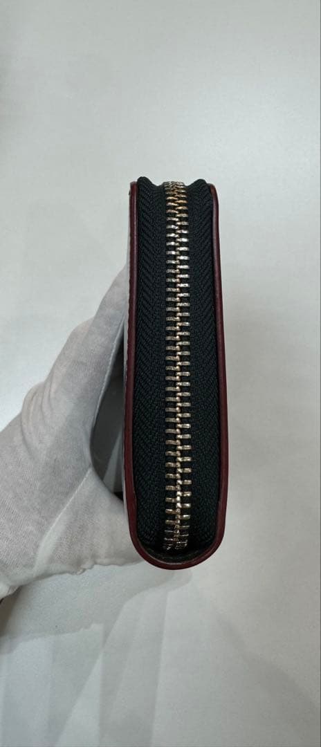 【美品】ガンゾ Ganzo 長財布 コードバン ダークグリーン