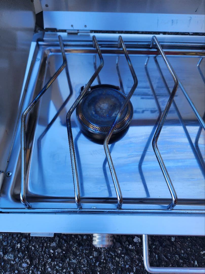 UNIFLAMEのツインバーナーUS-1900、キッチンスタンドⅡ セット